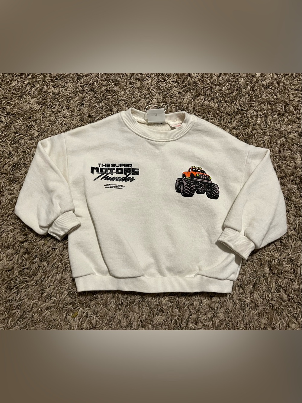 Zara Monster Truck Graphic Sweatshirt Toddler Boy 1.5 Years